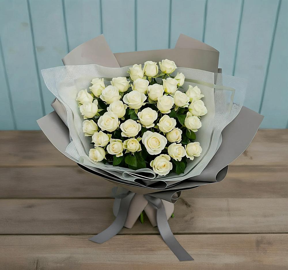 Букет Белоснежная нежность в Тобольске