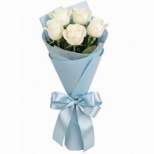 Букет 5 Белых роз Проуд #REPLACE_PRED# Тобольске