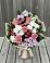Букет цветов из: Альстромерии, Гвоздики, Розы и Хризантемы в Тобольске