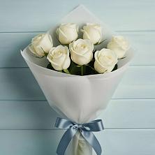Букет 7 Белых роз Эдлесс Лав в Тобольске