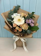 Букет цветов из:  Герберы и Хризантемы в Тобольске