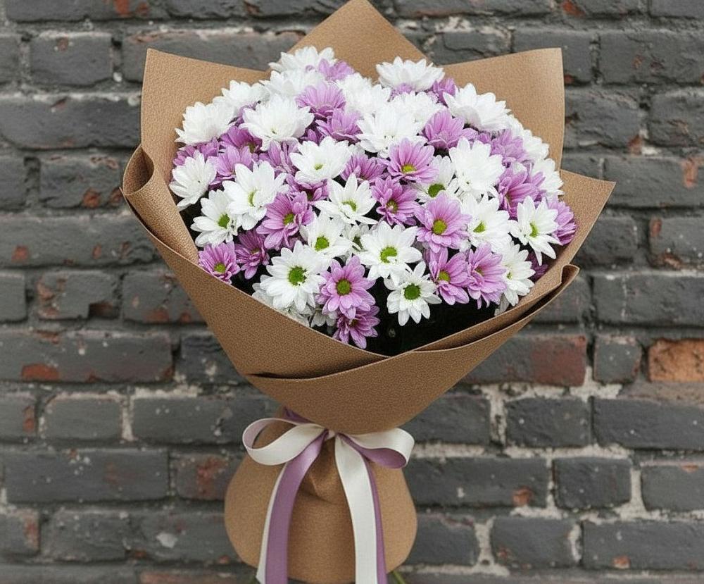 Букет цветов из: Хризантемы в Тобольске
