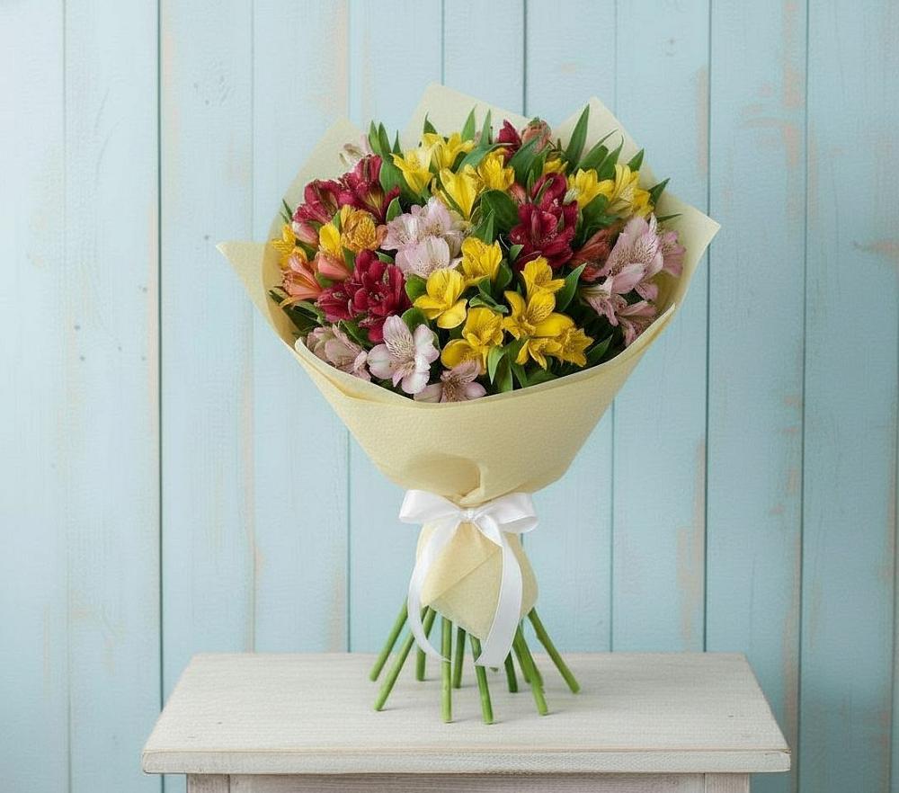 Букет цветов из: Альстромерии в Тобольске