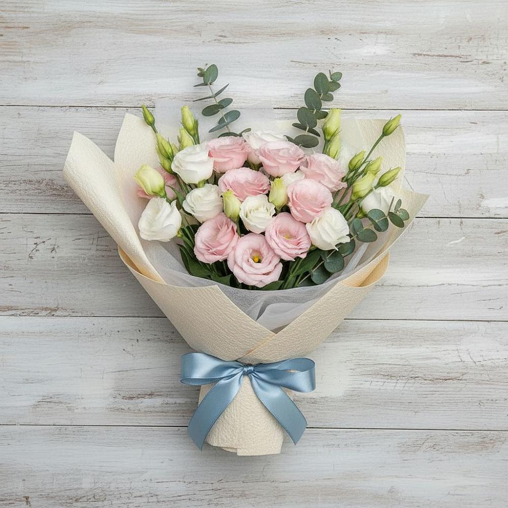 Букет цветов из: Лизиантусы в Тобольске